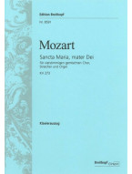 W.A. Mozart: Sancta Maria, mater Dei KV 273 (noty na klavír, zpěv)