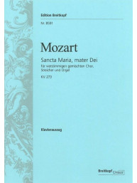 W.A. Mozart: Sancta Maria, mater Dei KV 273 (noty na klavír, zpěv)