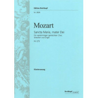 W.A. Mozart: Sancta Maria, mater Dei KV 273 (noty na klavír, zpěv)