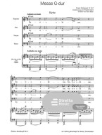 Franz Schubert: Mass in G major D 167 (noty na klavír, zpěv)