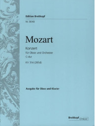 W.A. Mozart: Konzert für Oboe und Orchester C-dur KV 314/285d (noty na hoboj, klavír)