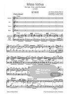 Jan Dismas Zelenka: Missa votiva ZWV 18 (noty na klavír, zpěv)