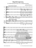 Johannes Brahms: Begräbnisgesang Op. 13 (noty na klavír, zpěv)