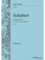 Franz Schubert: Messe B-dur D 324 (noty na klavír, zpěv)