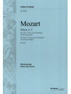 W.A. Mozart: Krönungsmesse KV317 (noty na klavír, zpěv)