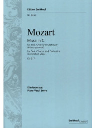 W.A. Mozart: Krönungsmesse KV317 (noty na klavír, zpěv)