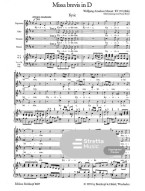W.A. Mozart: Missa brevis in D KV 194/186h (noty na klavír, zpěv)