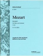 W.A. Mozart: Concerto No. 1 in G major K. 313 (noty na příčnou flétnu, klavír)