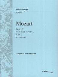 W.A. Mozart: Konzert Nr. 1 D-dur KV 412/386b (noty na lesní roh, klavír)
