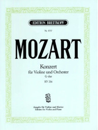 W.A. Mozart: Konzert G-Dur KV 216 (noty na housle, klavír)