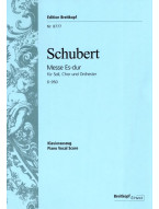 Franz Schubert: Mass in E flat major D 950 (noty na klavír, zpěv)