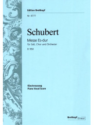 Franz Schubert: Mass in E flat major D 950 (noty na klavír, zpěv)
