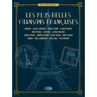 Les plus belles chansons françaises (noty na klavír, zpěv, akordy)