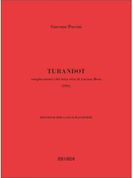 Giacomo Puccini: Turandot (noty na klavír, zpěv)