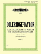 Samuel Coleridge-Taylor: Four Characteristic Waltzes Op. 22 (noty na violu, klavír)