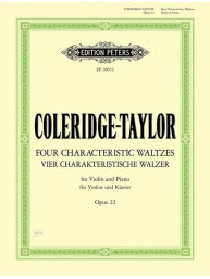 Samuel Coleridge-Taylor: Four Characteristic Waltzes Op. 22 (noty na violu, klavír)