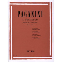 Nicolo Paganini: Concerto Per Violino N.1 In Re Op. 6 (noty na violu, klavír)