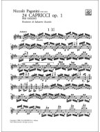Nicolo Paganini: 24 Capricci Opus 1 (noty na housle)