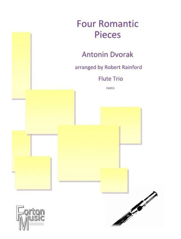 Antonín Dvořák: 4 Romantic Pieces (noty pro flétnový soubor, party, partitura)