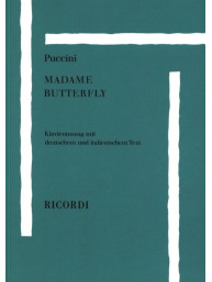 Giacomo Puccini: Madame Butterfly - IT/GER (noty na klavír, zpěv)