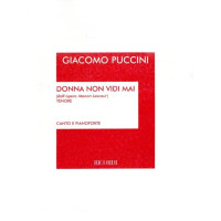 Giacomo Puccini: Donna Non Vidi Mai (noty na klavír, zpěv)