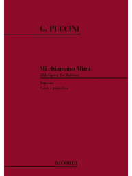 Giacomo Puccini: Mi Chiamano Mimi' (noty na klavír, zpěv)