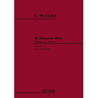 Giacomo Puccini: Mi Chiamano Mimi' (noty na klavír, zpěv)