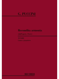 Giacomo Puccini: Recondita Armonia (noty na klavír, zpěv)