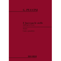 Giacomo Puccini: E Lucevan Le Stelle (noty na klavír, zpěv)