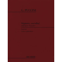 Giacomo Puccini: Signore, Ascolta! (noty na klavír, zpěv)