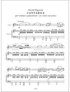 Nicolo Paganini: Cantabile (noty na housle, klavír) Nicolo Paganini: Cantabile (noty na housle, klavír)