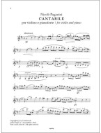 Nicolo Paganini: Cantabile (noty na housle, klavír) Nicolo Paganini: Cantabile (noty na housle, klavír)