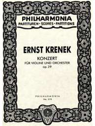 Ernst Krenek: Violinkonzert Nr. 1 op. 29 (noty, studijní partitura)