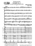 Alfred Schnittke: Koncert No. 3 (noty, studijní partitura)