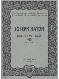 Joseph Haydn: Symphonien Nr. 74-81 Band 8 (noty, studijní partitura)