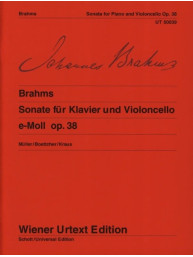 Johannes Brahms: Sonata Op. 38 E Minor (noty na violoncello, klavír)