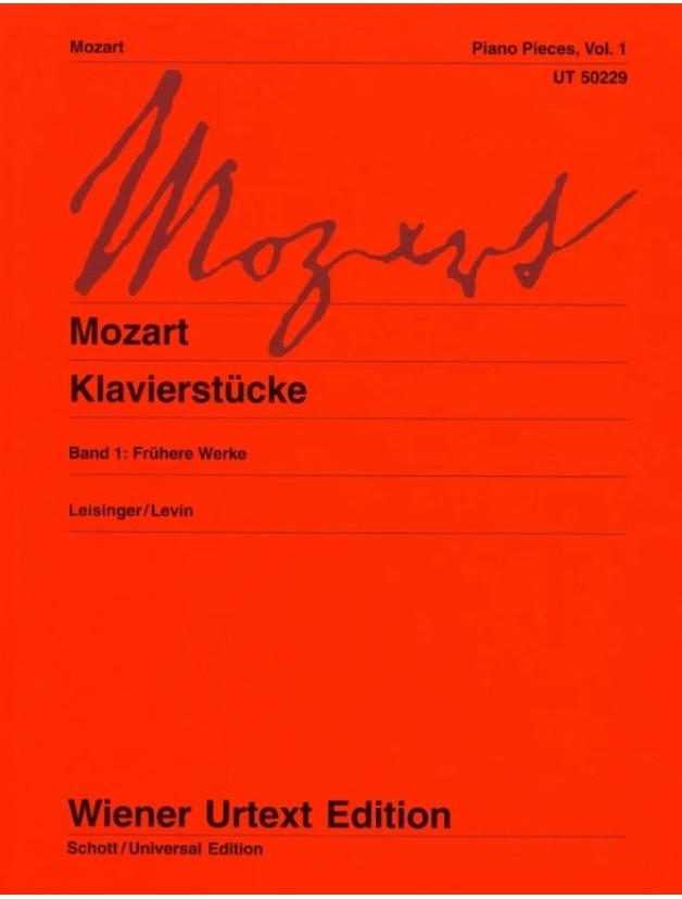 Wolfgang Amadeus Mozart: Piano Pieces 1 - Early Works (noty na klavír)