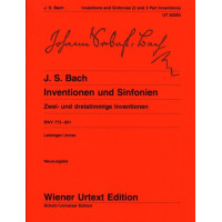 Johann Sebastian Bach: Inventions And Sinfonias BWV 772-801 (noty na klavír)