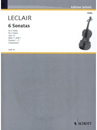 Jean-Marie Leclair: 6 Sonatas Op.12 Book 1 - Sonatas 1-3 (noty pro 2 violy)