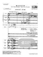 Alban Berg: Wozzeck (noty, studijní partitura)