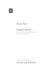 Arvo Pärt: Stabat Mater (noty, studijní partitura)