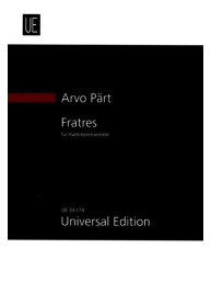 Arvo Pärt: Fratres (noty, studijní partitura)