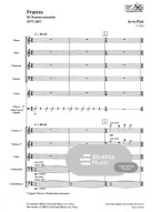 Arvo Pärt: Fratres (noty, studijní partitura)