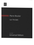 Pierre Boulez: sur Incises (noty, studijní partitura)