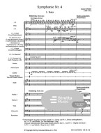 Gustav Mahler: Symphonie Nr. 4 (noty, studijní partitura)