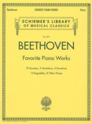 Ludwig Van Beethoven: Favourite Piano Works (noty, sólo klavír)
