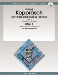 Georg Kopprasch: Sixty Selected Studies For Horn - Book 1 (noty, lesní roh) (+audio)