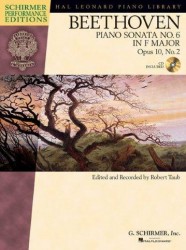 Ludwig Van Beethoven: Piano Sonata No.6 In F Op.10 No.2 (noty, sólo klavír) (+audio)