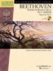 Ludwig Van Beethoven: Piano Sonata No.5 In C Minor Op.10 No.1 (noty, sólo klavír) (+audio)