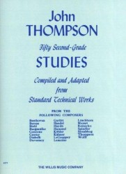 John Thompson's Modern Course For Piano: Fifty Second Grade Studies (noty, sólo klavír)